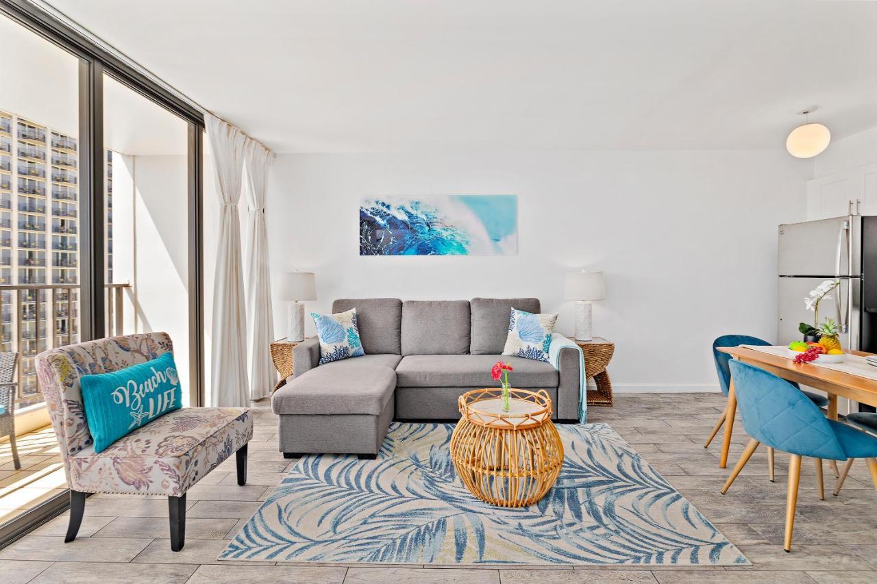 1Br With Great Ocean Views, 1 Block To Waikiki Beach Honolulu Bagian luar foto