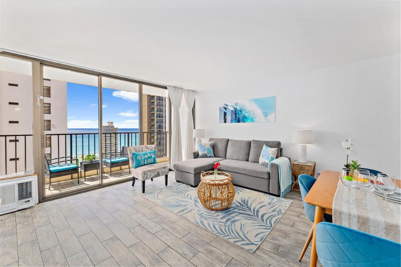 1Br With Great Ocean Views, 1 Block To Waikiki Beach Honolulu Bagian luar foto