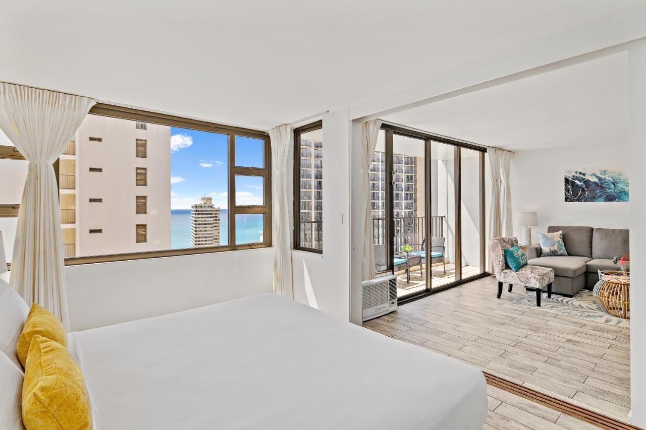 1Br With Great Ocean Views, 1 Block To Waikiki Beach Honolulu Bagian luar foto