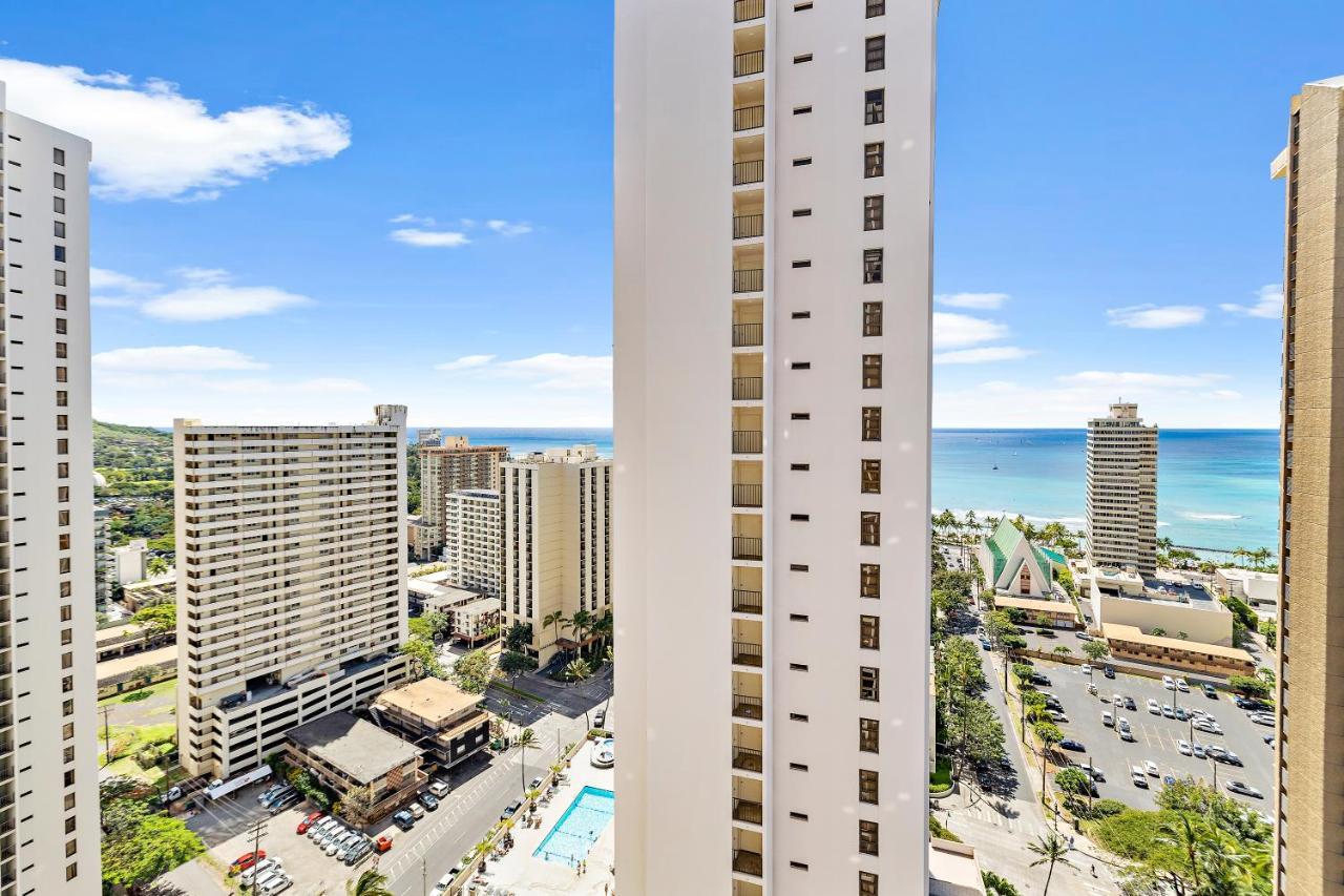 1Br With Great Ocean Views, 1 Block To Waikiki Beach Honolulu Bagian luar foto