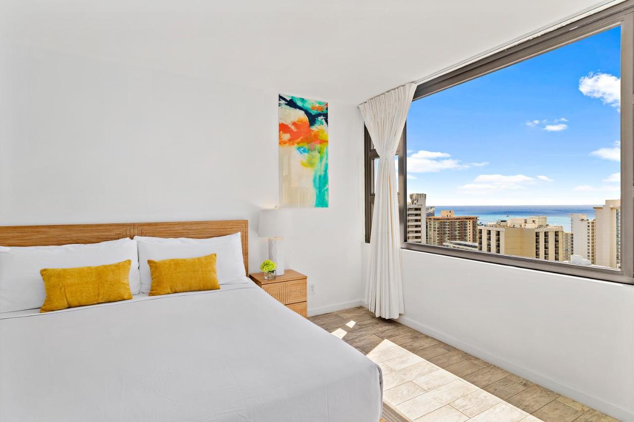 1Br With Great Ocean Views, 1 Block To Waikiki Beach Honolulu Bagian luar foto